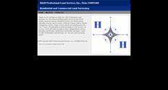 Desktop Screenshot of hhsurveying.com