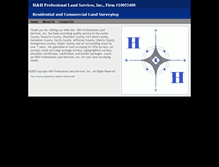 Tablet Screenshot of hhsurveying.com